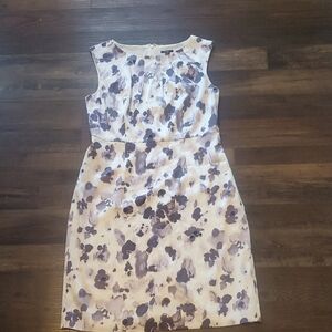Ann Taylor Petite Watercolor Floral Sheath Dress — Size 10P